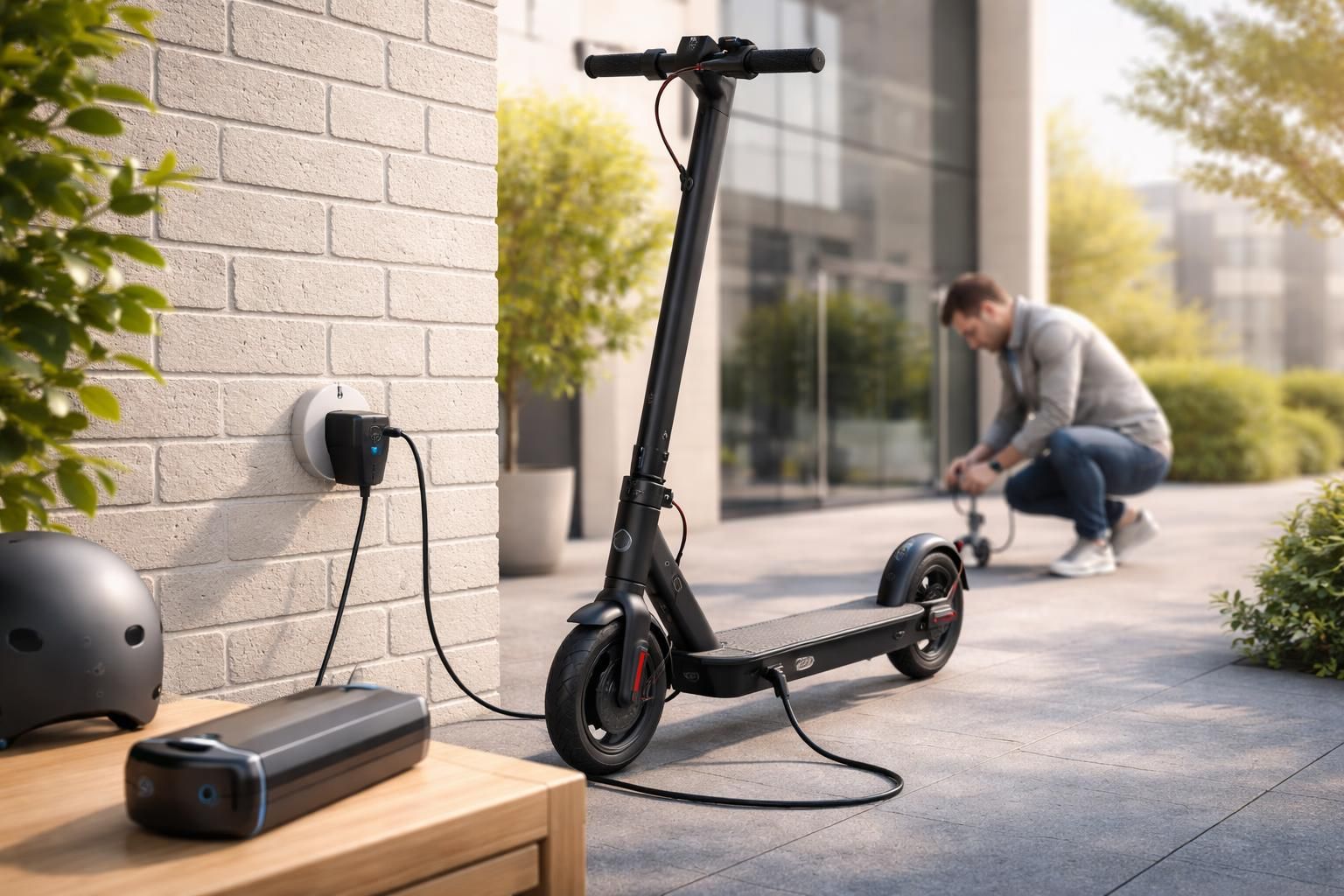 découvrez nos conseils pratiques pour maximiser l'autonomie de votre trottinette électrique noire nav-v40 de navee et profiter pleinement de vos trajets quotidiens.
