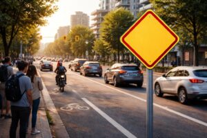 découvrez une analyse détaillée des impacts du nouveau panneau routier de réduction de vitesse sur la sécurité et la fluidité du trafic.